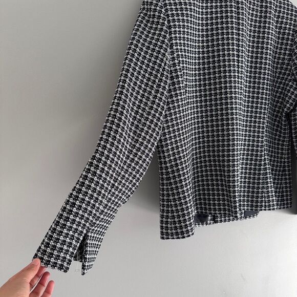 Vintage Jones Studio Tweed Blazer Lined Shoulder Pads Preppy Academia Size 14 - Picture 12 of 12